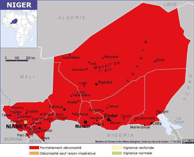 carte du niger